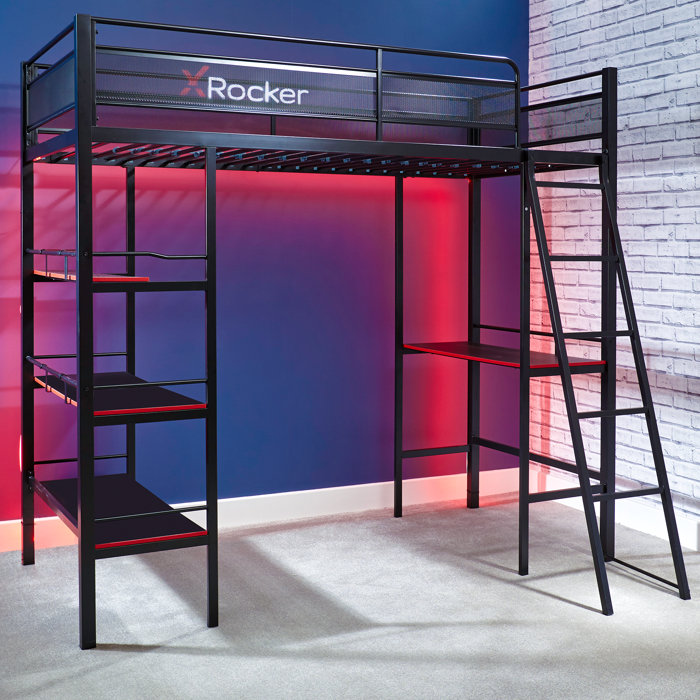 X Rocker Nation Fortress Hisleep Gaming Bunk Bed Wayfair.co.uk